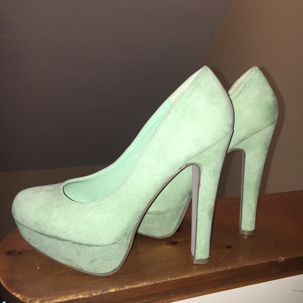 JustFab Mint Green Pumps